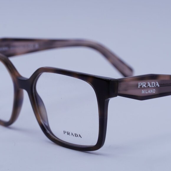 Prada PRB03V 23A1O1 Eyeglasses Havana Muave 54mm Square Frame - Picture 9 of 11